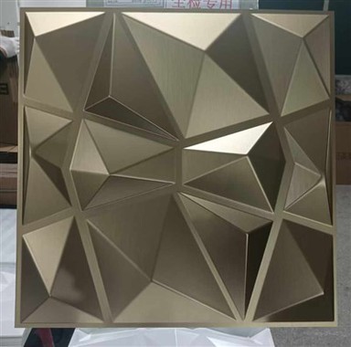 3D kovový nástěnný panel PVC